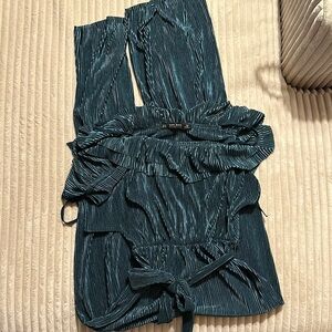 Zara Elegant Teal Jumpsuit